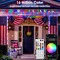 Red White and Blue String Lights, Color Changing Smart RGB Christmas Lights with Remote & App Control & Timer, Music Sync Multiple Modes 66ft 200 LED Twinkle Light Indoor Outdoor